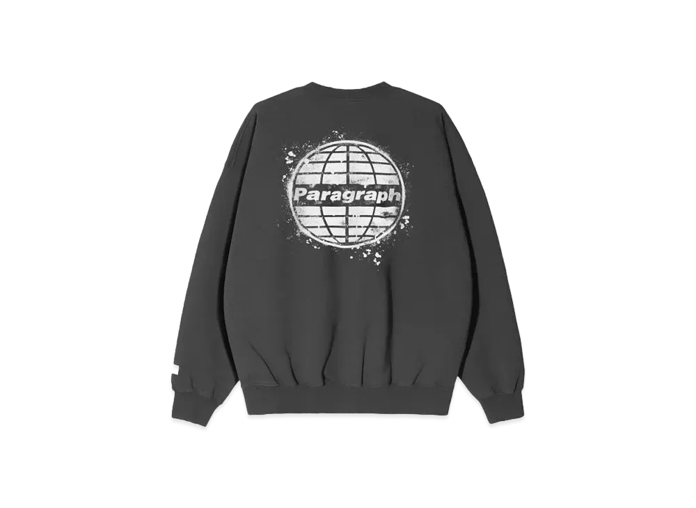 Paragraph Spray Circle Logo Crew "Charcoal"