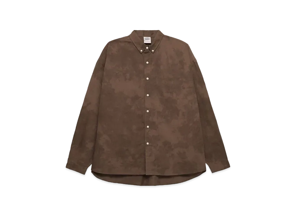 Paragraph Logo Badge Dying Shirt "Brown"