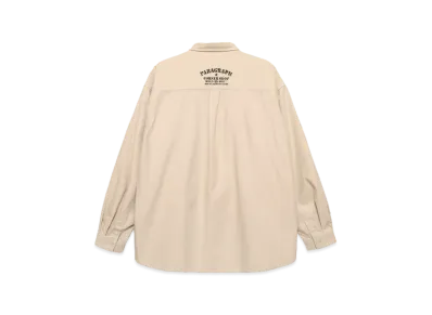 Paragraph Spray Corner Shop Shirt "Beige"