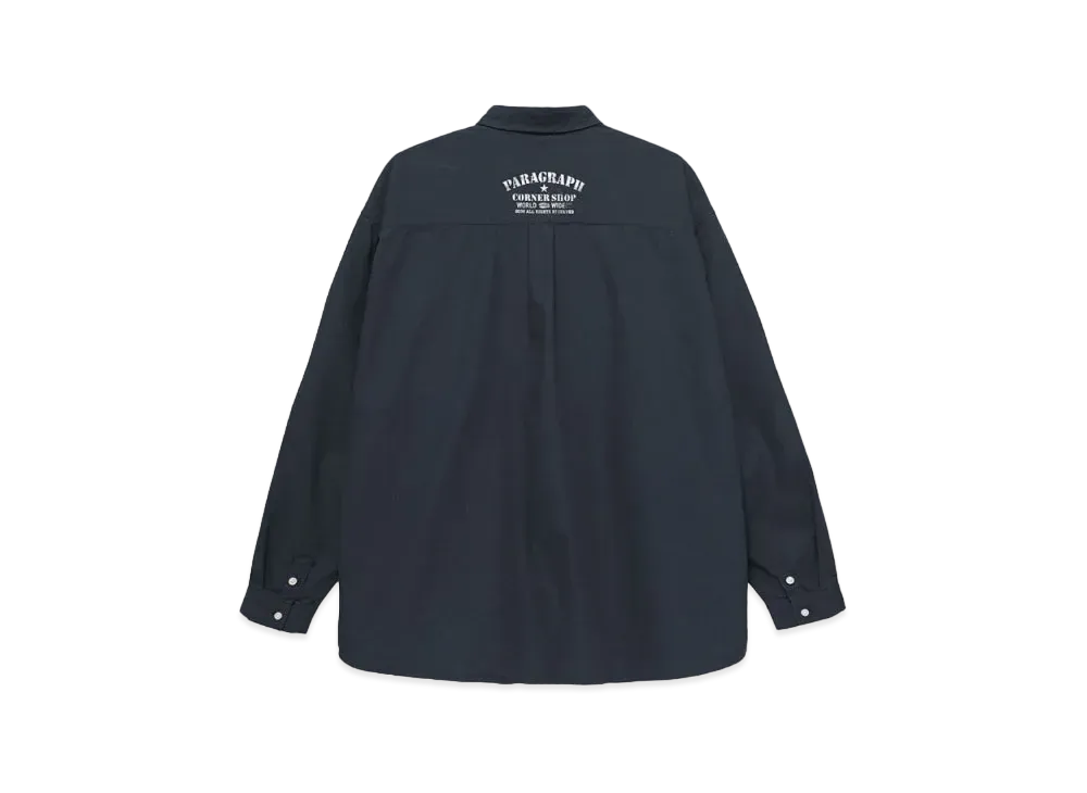 Paragraph Spray Corner Shop Shirt "Navy"