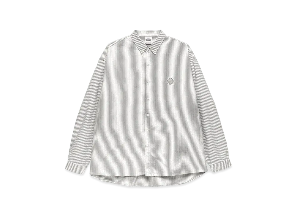 Paragraph Metal Logo Oxford Shirt "Grey"
