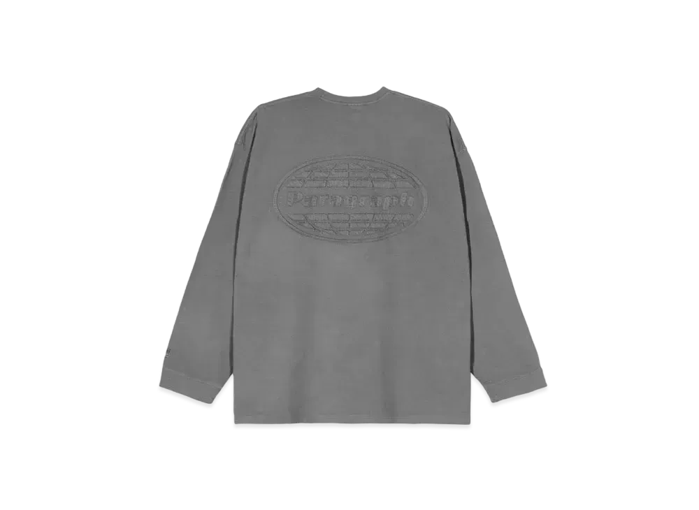 Paragraph Damaged Ellipse Logo L/S "Charcoal"