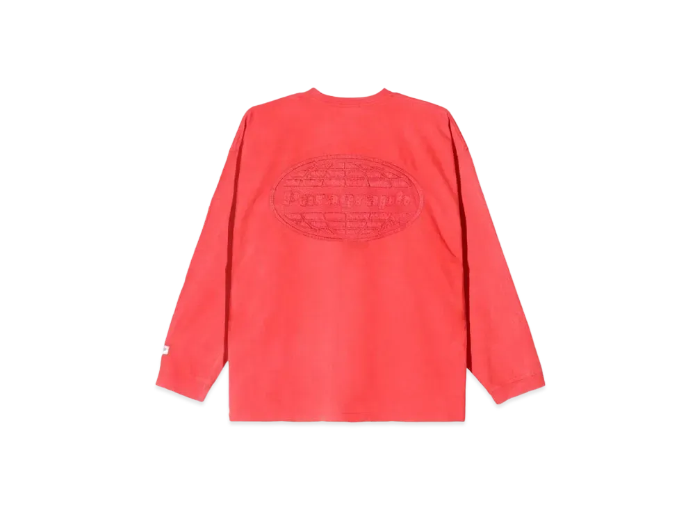 Paragraph Damaged Ellipse Logo L/S "Red"