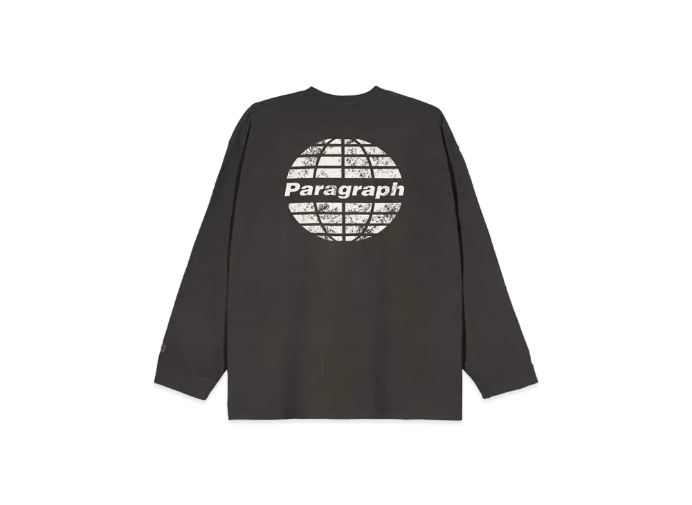 Paragraph Circle Logo Dying L/S "Charcoal"