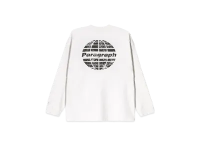 Paragraph Circle Logo Dying L/S "White"