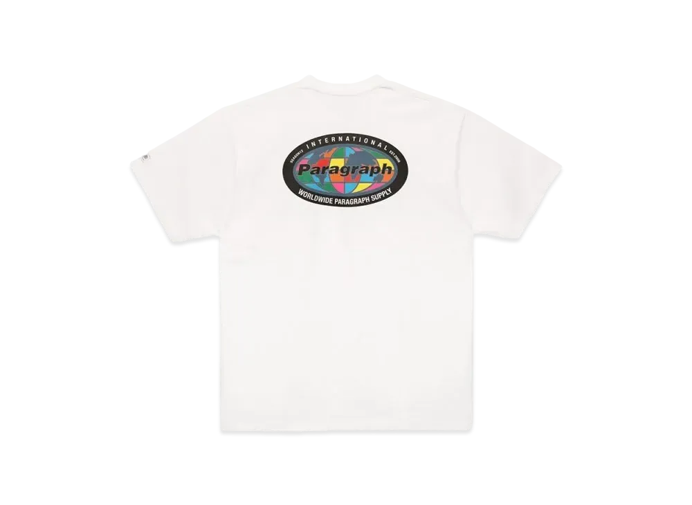 Paragraph Colorful Earth Logo T Shirt "White"
