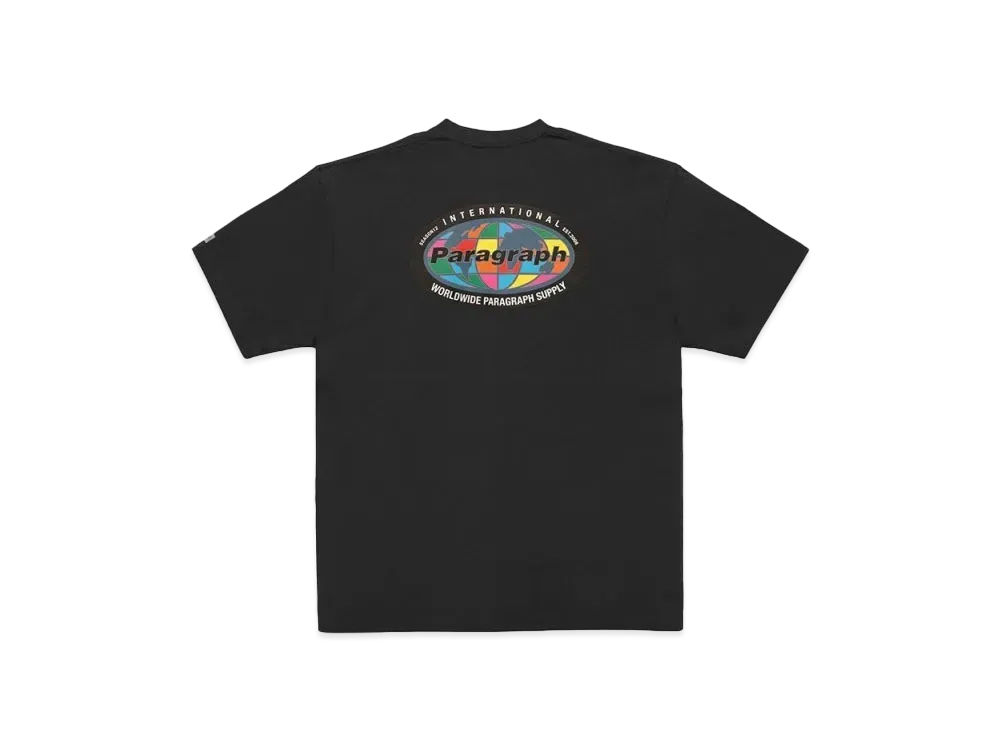 Paragraph Colorful Earth Logo T Shirt "Black"