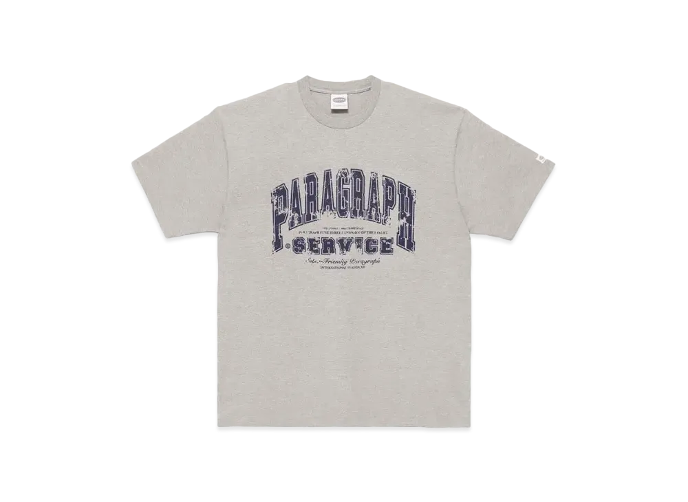 Paragraph Damaged Logo T Shirt "Grey"