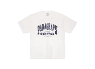 Paragraph Damaged Logo T Shirt "White"