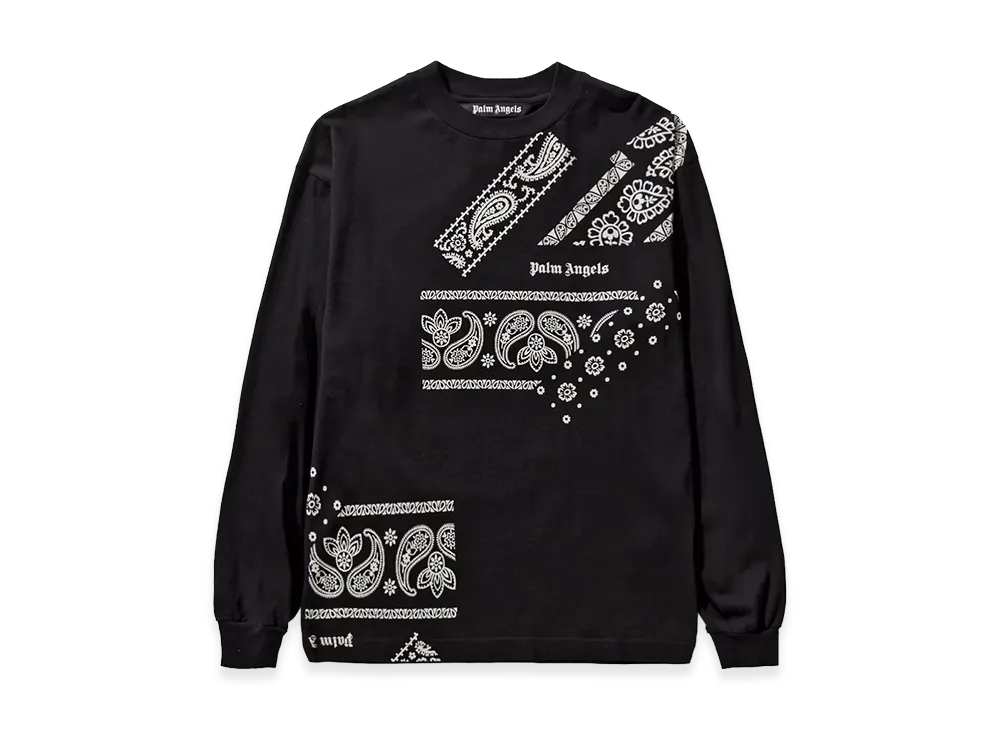 PALM ANGELS Bandanna Print T-Shirt "Black"