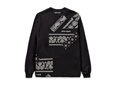 PALM ANGELS Bandanna Print T-Shirt "Black"