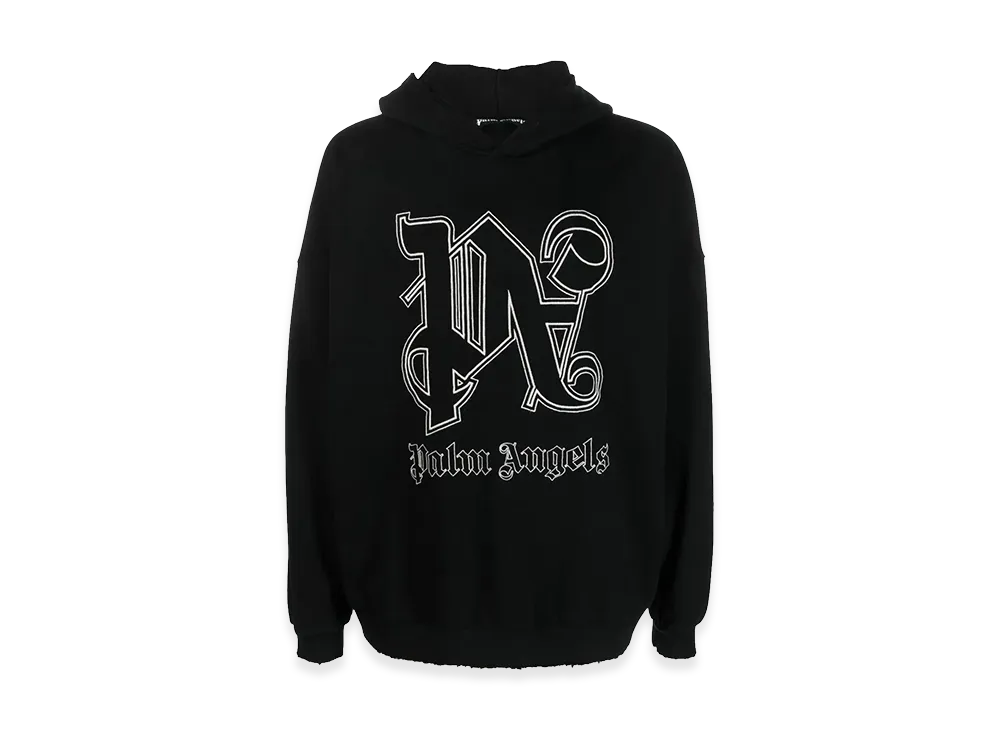 PALM ANGELS Logo Hoodie "Black"