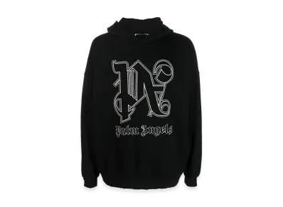 PALM ANGELS Logo Hoodie "Black"