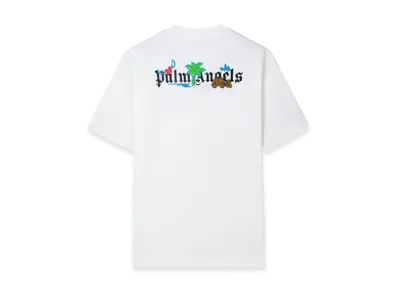 Palm Angels Back Logo Short T-Shirt "White"