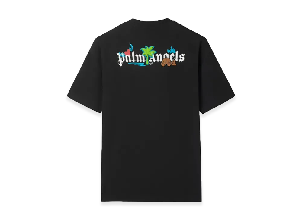 Palm Angels Back Logo Short T-Shirt "Black"