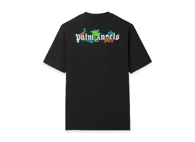 Palm Angels Back Logo Short T-Shirt "Black"