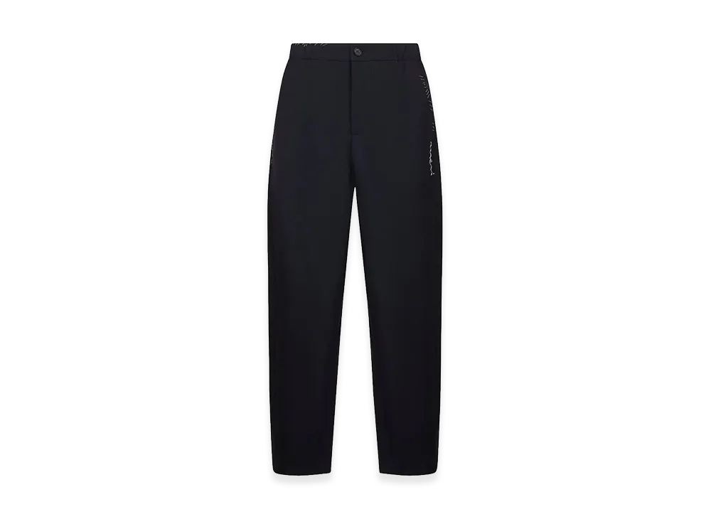 MARNI Women's Embroidered Pocket Wool Trousers "Blue"