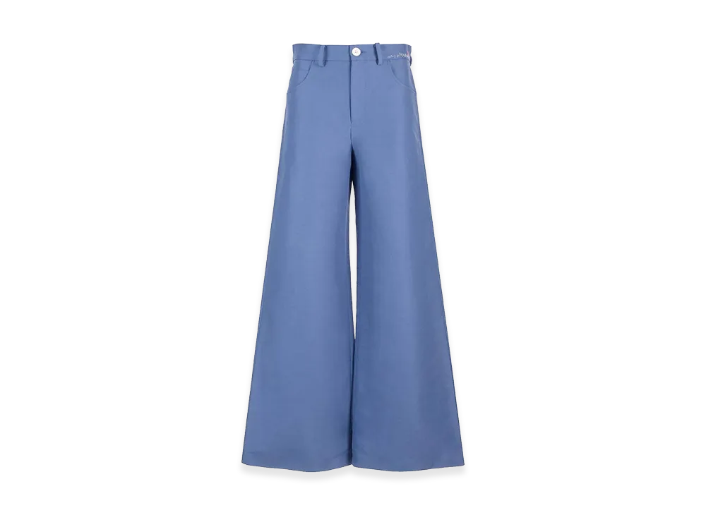 MARNI Women's Wide-Leg Trousers "Blue"