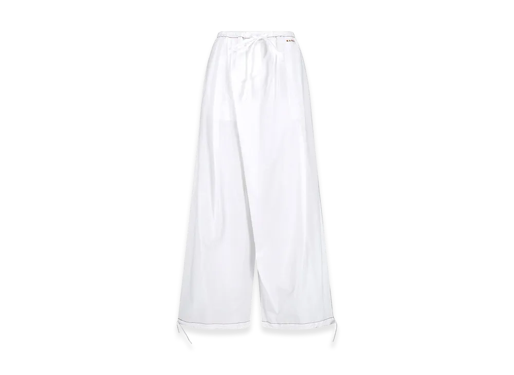MARNI Women's Poplin Wide-Leg "White"