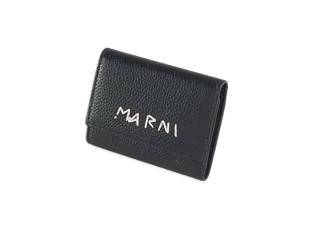 MARNI Leather Key Holder "Black"