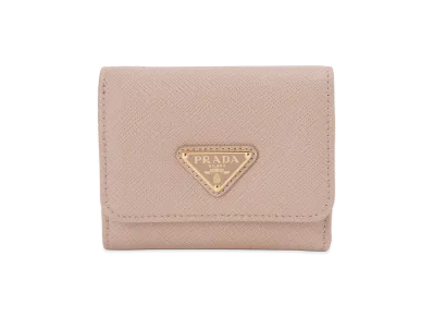 PRADA Trifold Wallet "Pink Beige"