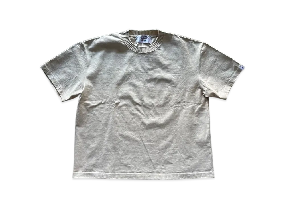 Perfect Ribs Basic Short Sleeve T-Shirts "Ivory"