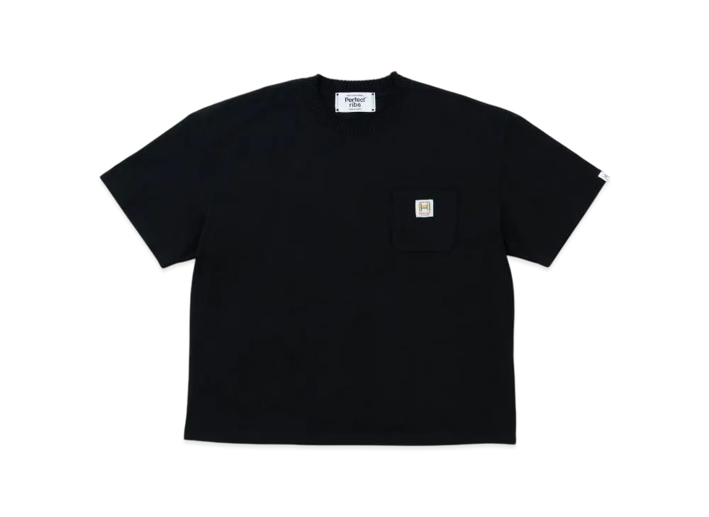 Perfect Ribs Basic Short Sleeve T-Shirts "Black"