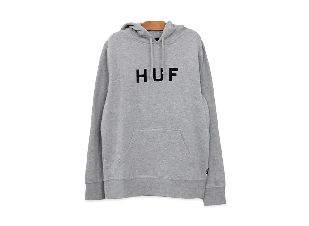HUF Essentials OG Logo Pullover Hoodie "Grey"