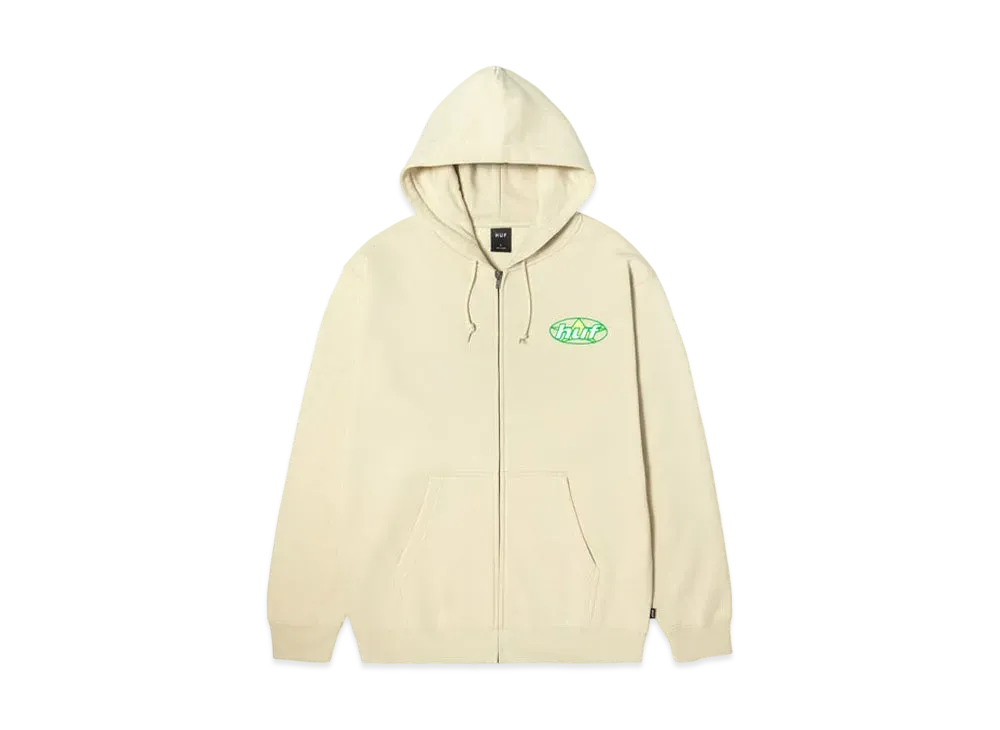 ハフ アンドロメダ フルジップ フーディー "ストーン"