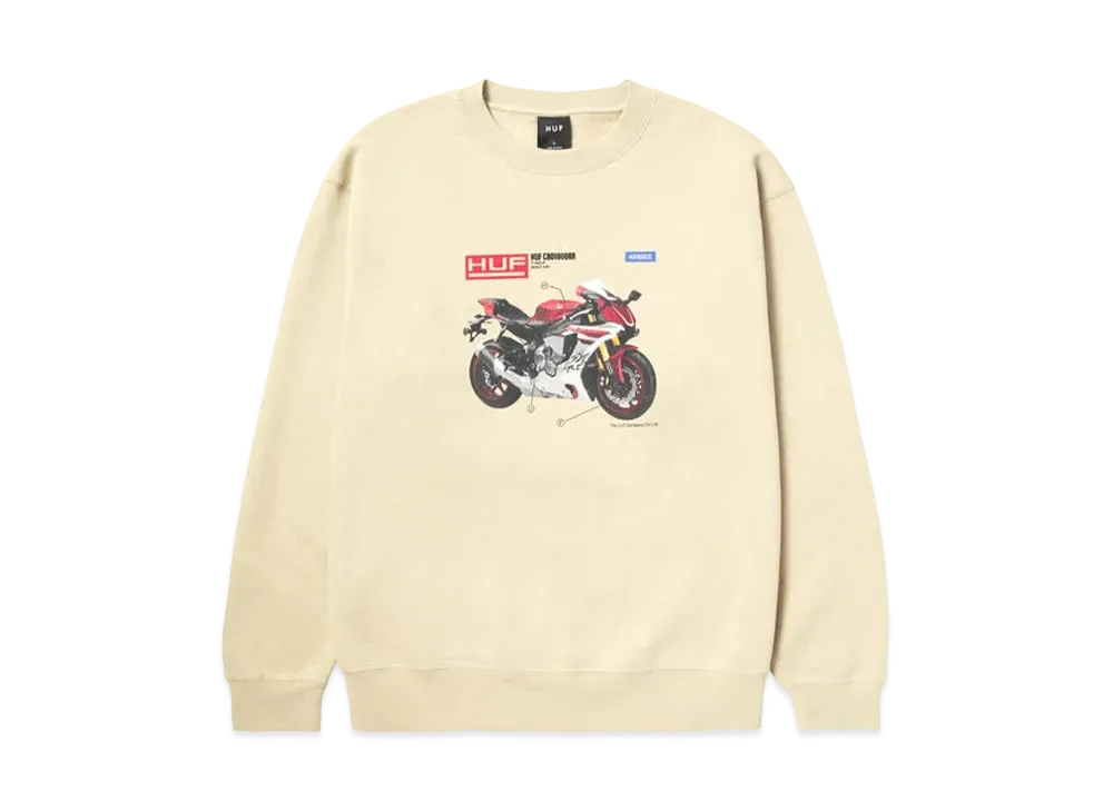 HUF 420 CC Crewneck "Stone"