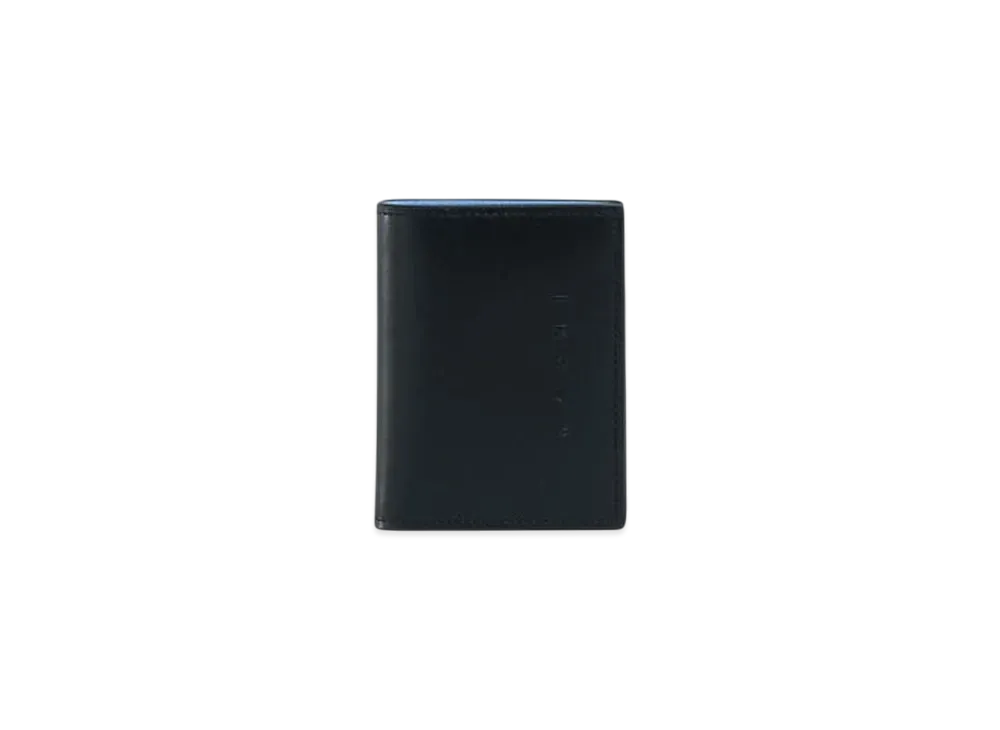 Marni Leather Bifold Wallet with Raised Marni Logo "Black"