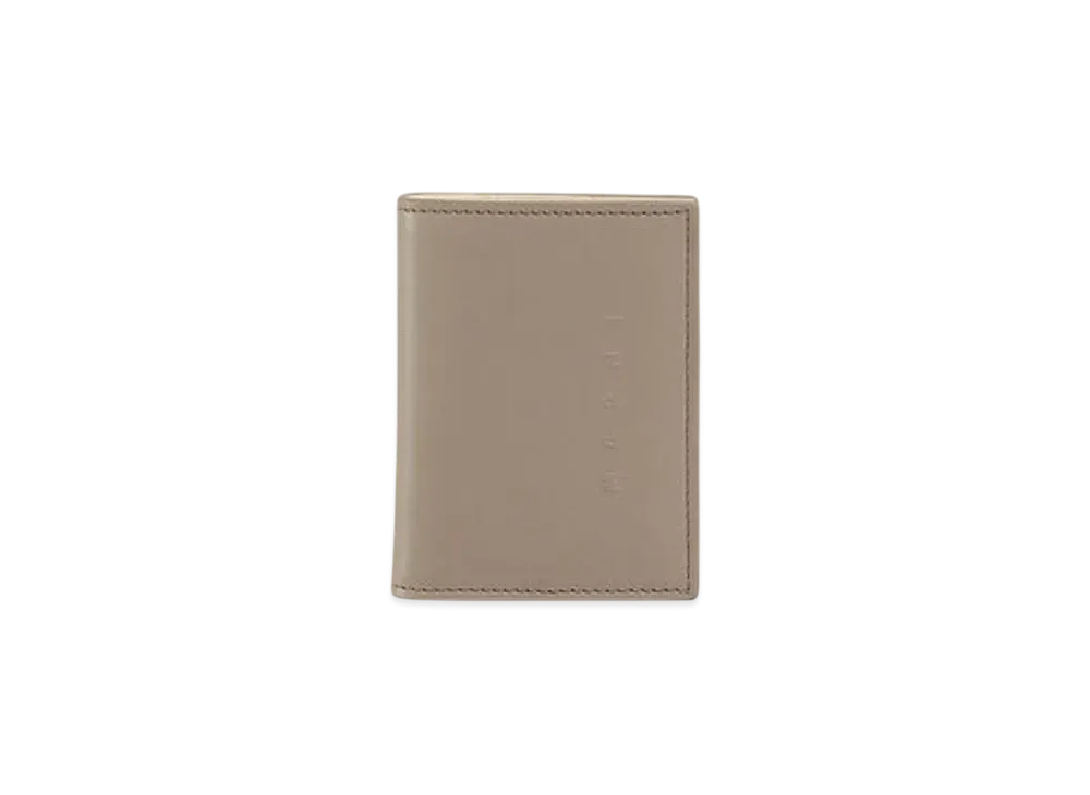 Marni Leather Bifold Wallet with Raised Marni Logo "Cork"