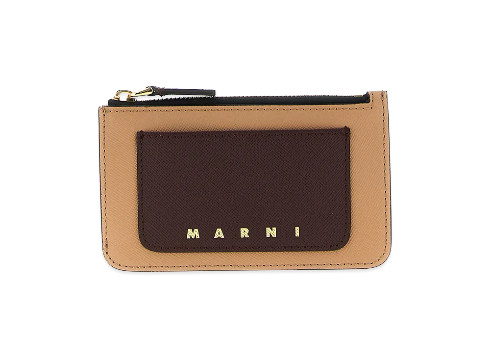 MARNI Women's Saffiano Leather Cardholder "Multicolor"