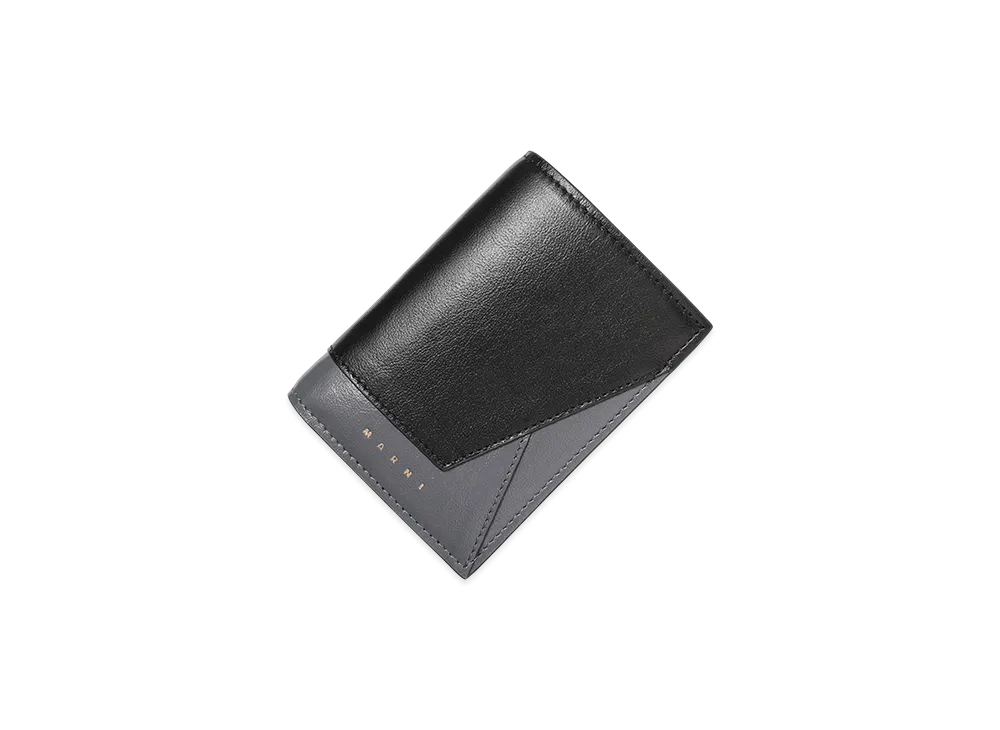 MARNI Billfold W/Coinpurse "Black/Darkgrey"