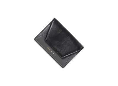 MARNI Trifold Wallet "Mercury/Black"