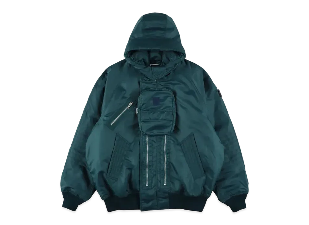 PHINGERIN Elevation Hooded Bomber Jacket "Navy Green"