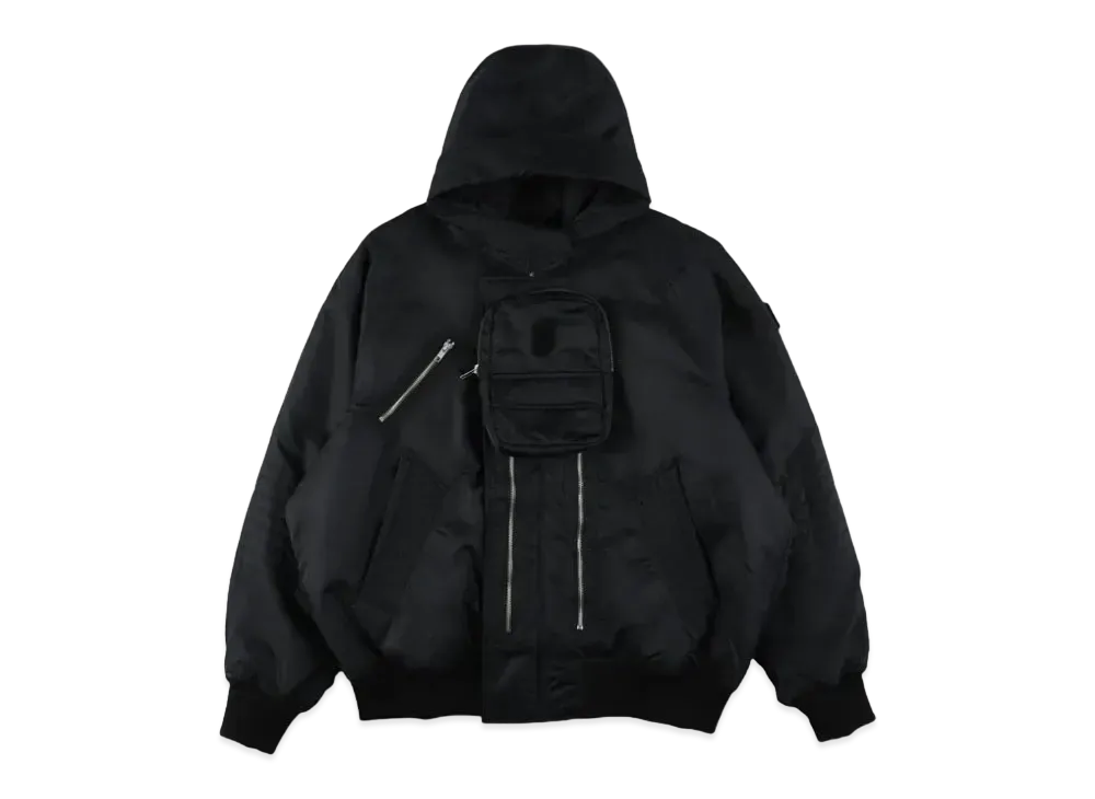 PHINGERIN Elevation Hooded Bomber Jacket "Black"
