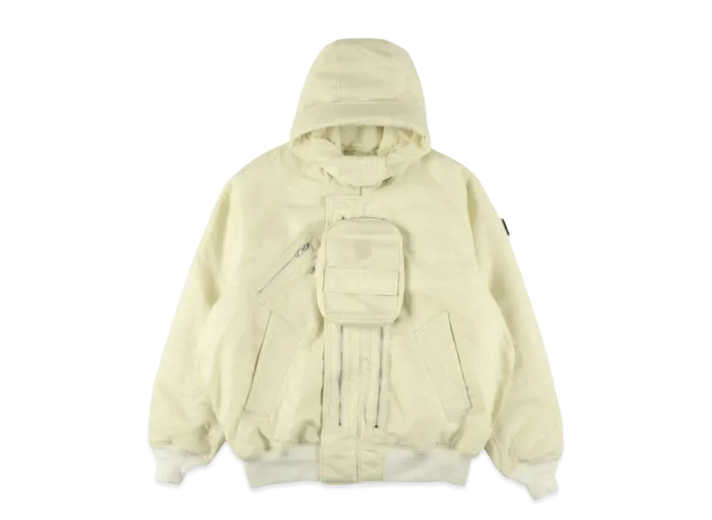 PHINGERIN Elevation Hooded Bomber Jacket "Off White"