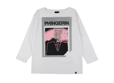 PHINGERIN Agent.P Boat-Neck L/S Tee "White"