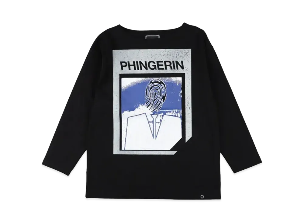 PHINGERIN Agent.P Boat-Neck L/S Tee "Black"