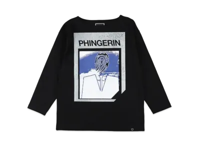 PHINGERIN Agent.P Boat-Neck L/S Tee "Black"