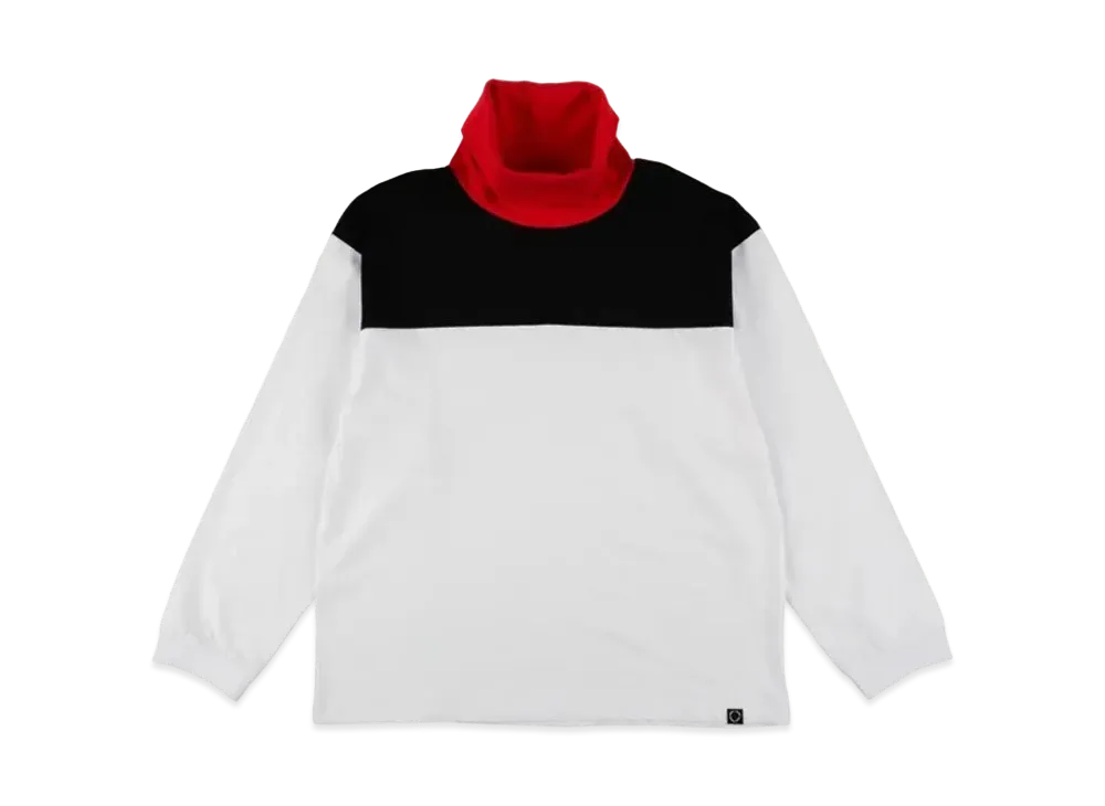 PHINGERIN Panel Neck L/S Tee "White"