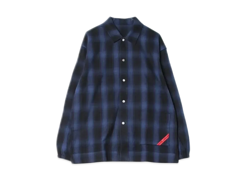 PHINGERIN Night Shirt Hombre Plaid "Navy" PD-242-FST-011
