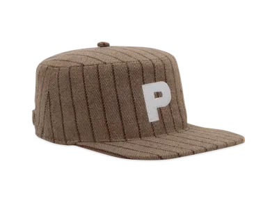 POINTLESS JOURNEY Stripe Pillbox Cap "Beige"