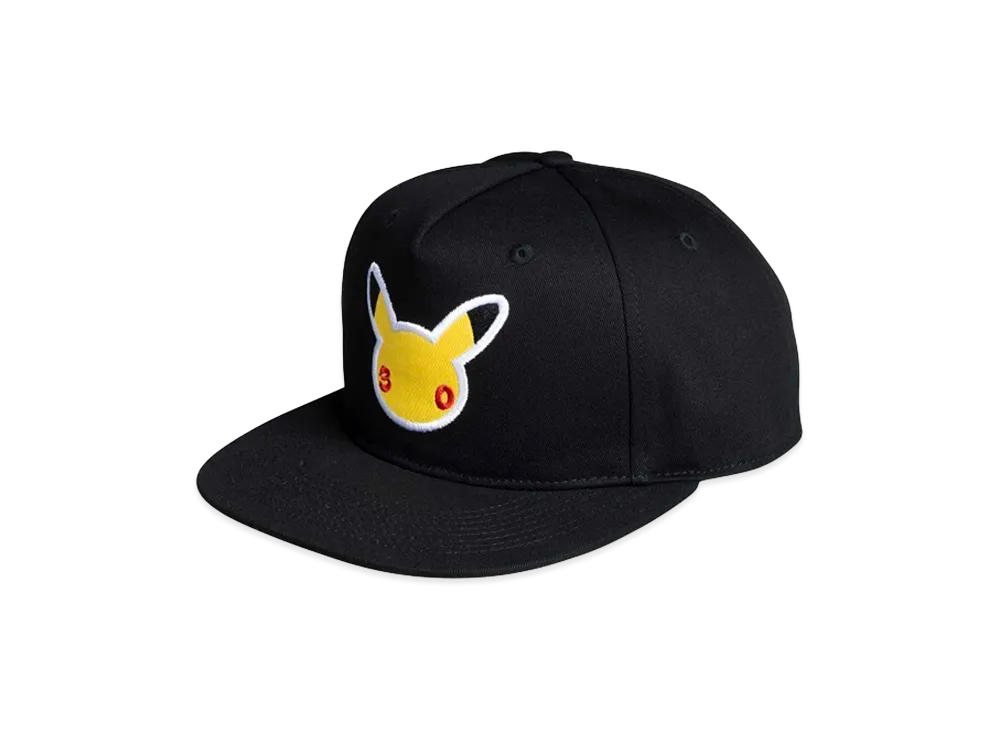 ポケモン 30周年 セレブレーション フラットビル キャップ "ブラック"