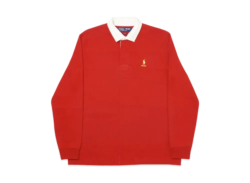 PALACE / Ralph Lauren Pieced Rugby "Red"