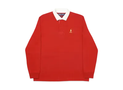 PALACE / Ralph Lauren Pieced Rugby "Red"