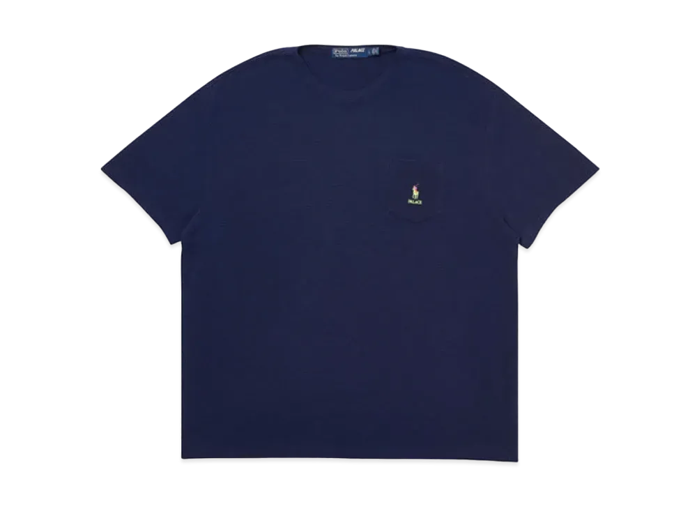 PALACE / Ralph Lauren Waffle Pocket Tee "Navy"