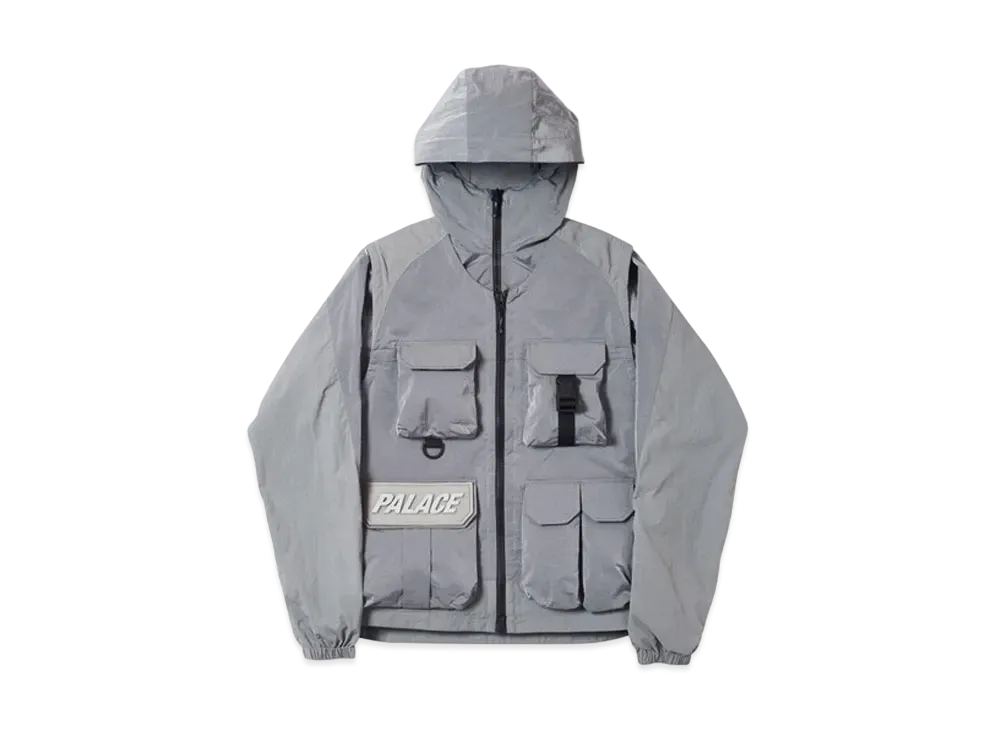 PALACE Utility Iridescent Jacket + Vest "Grey"