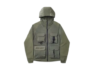 PALACE Utility Iridescent Jacket + Vest "Olive"